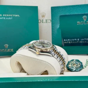 RLX Datejust m278273-0015/0016 31mm Olive Green Dial Stainless Steel and Yellow Gold Oyster Watch