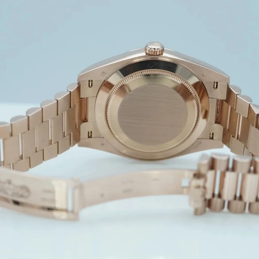 RLX Day-Date "President" 40mm Everose Gold Chocolate Index Dial - 228235