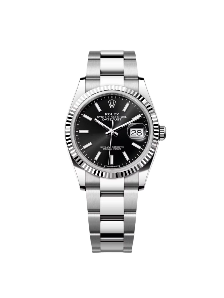 RLX Datejust 36mm 126234 Black Index Jubilee Stainless Steel Mens Watch