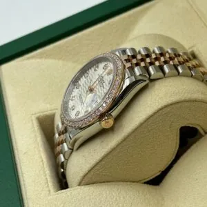 RLX Datejust 36mm 126281 Silver Palm Index Dial Jubilee Bracelet