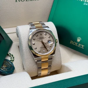 RLX Datejust 36mm 126233 Champagne Fluted Motif Diamond Dial Jubilee Bracelet