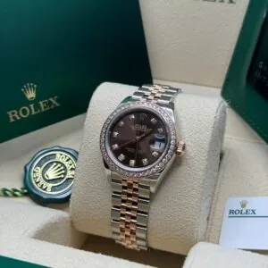 RLX Lady-Datejust 31mm 279381RBR Chocolate Diamond Dial Oyster Bracelet