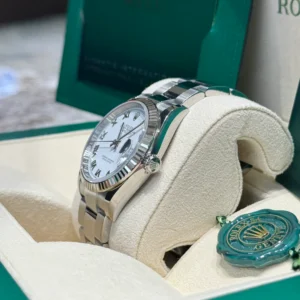 RLX Datejust 36mm 126234 White Roman Dial Oyster Stainless Steel Mens