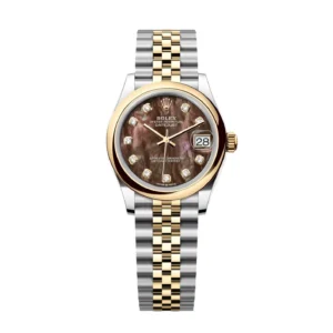 RLX Datejust m278243-0023/0024 31mm Black Mother-of-Pearl Dial Yellow Rolesor Oyster Watch
