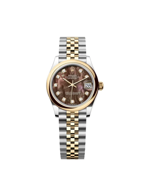 RLX Datejust m278243-0023/0024 31mm Black Mother-of-Pearl Dial Yellow Rolesor Oyster Watch