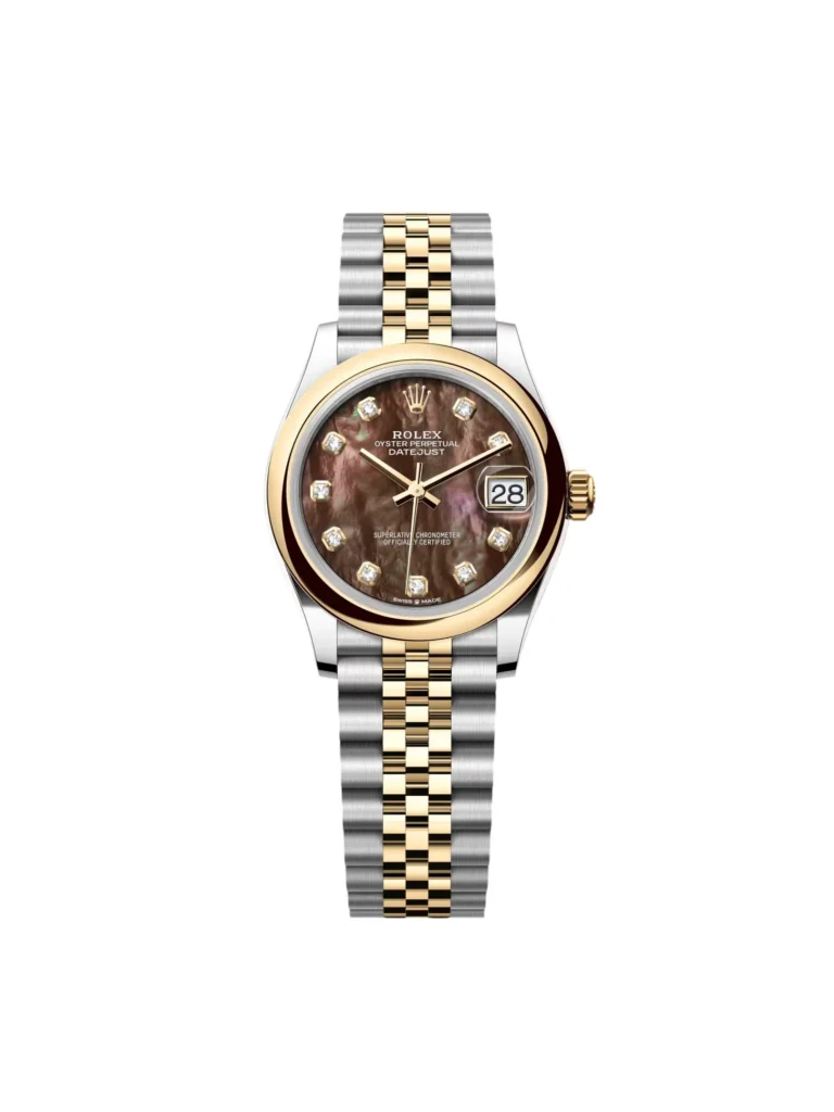RLX Datejust m278243-0023/0024 31mm Black Mother-of-Pearl Dial Yellow Rolesor Oyster Watch