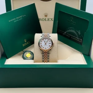 RLX Datejust m278241-0001/0002 White 31mm Dial Oyster Bracelet Watch