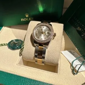 RLX Lady-Datejust 31mm 279383RBR Silver Roman Dial Yellow Rolesor Oyster Bracelet
