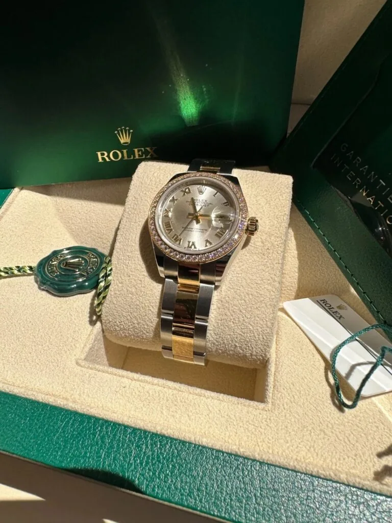 RLX Lady-Datejust 31mm 279383RBR Silver Roman Dial Yellow Rolesor Oyster Bracelet