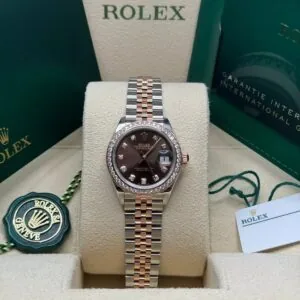 RLX Lady-Datejust 31mm 279381RBR Chocolate Diamond Dial Oyster Bracelet
