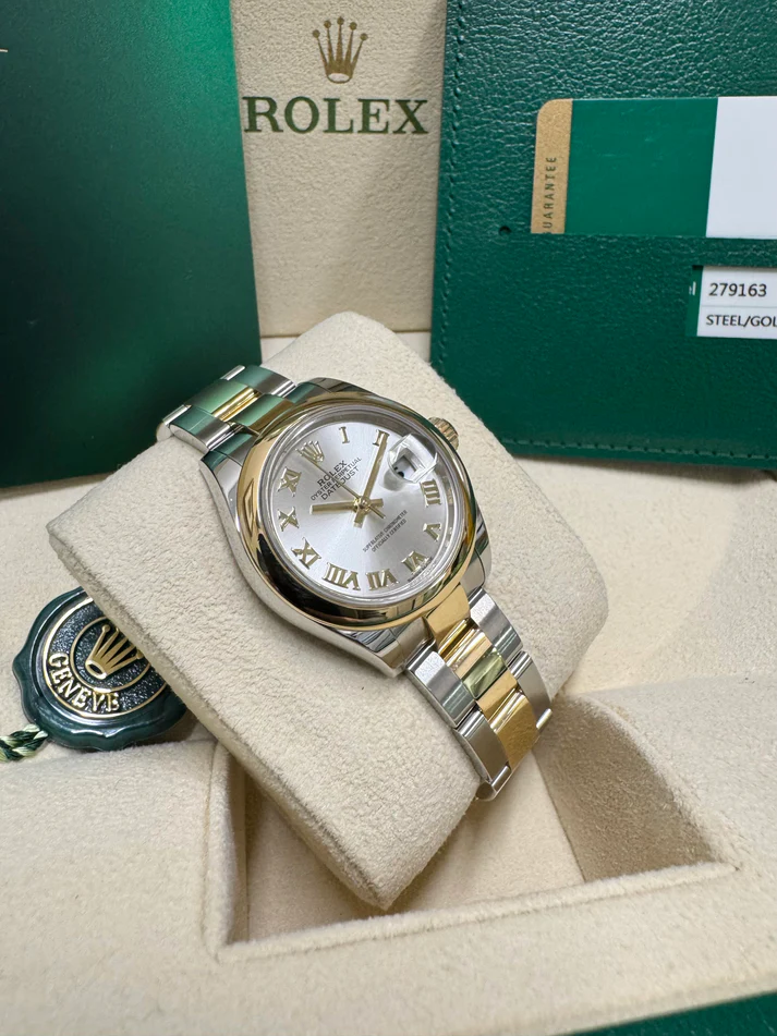 RLX Lady-Datejust 31mm 279163 Silver Roman Dial Oyster Bracelet