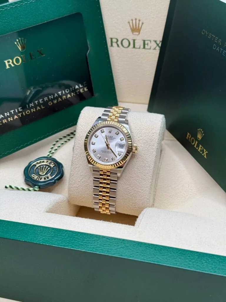 RLX Lady-Datejust 31mm 279173 Silver Diamond Dial Oyster Bracelet