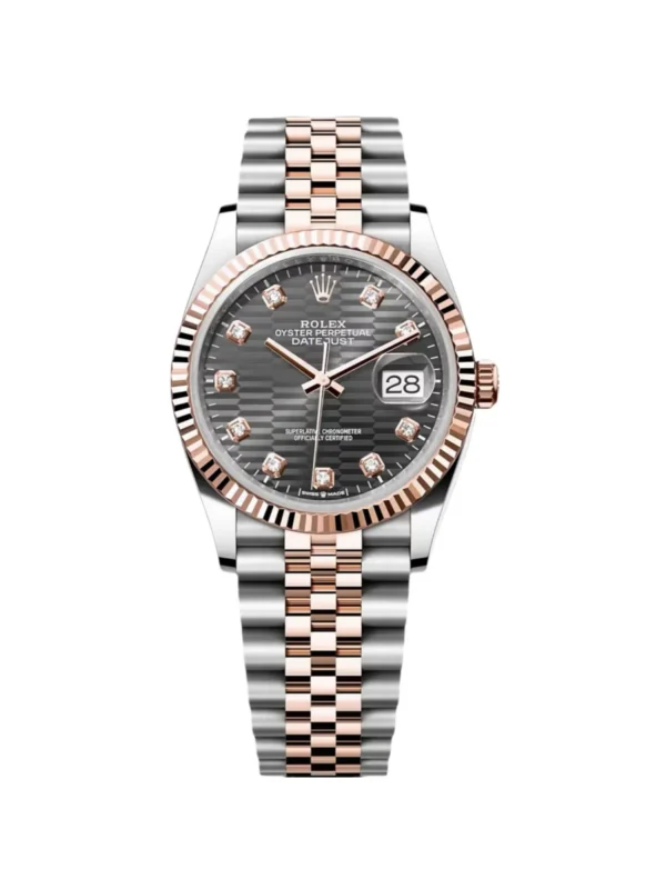 RLX Datejust 36mm 126231 Slate Fluted Motif Dial 36mm Jubilee Bracelet