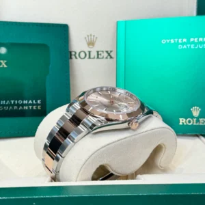 RLX Datejust 41mm 126301 Sundust Index Oyster Steel and Everose Gold Watch
