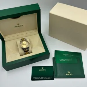 RLX Datejust 36mm 126203 Champagne Set with Diamonds Dial Domed Bezel Oyster Bracelet