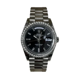 RLX Day-Date 40mm 228349RBR-0003 Bright Black Dial President Bracelet