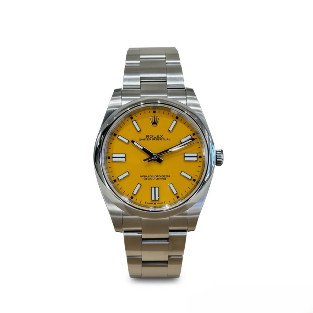 RLX Oyster Perpetual 36mm 126000-0004 Yellow Dial Stainless Steel Oyster Bracelet