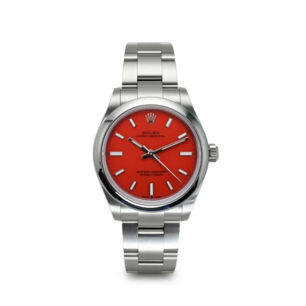 RLX Oyster Perpetual 31mm 277200-0008 Coral Red Dial Oyster Bracelet Watch