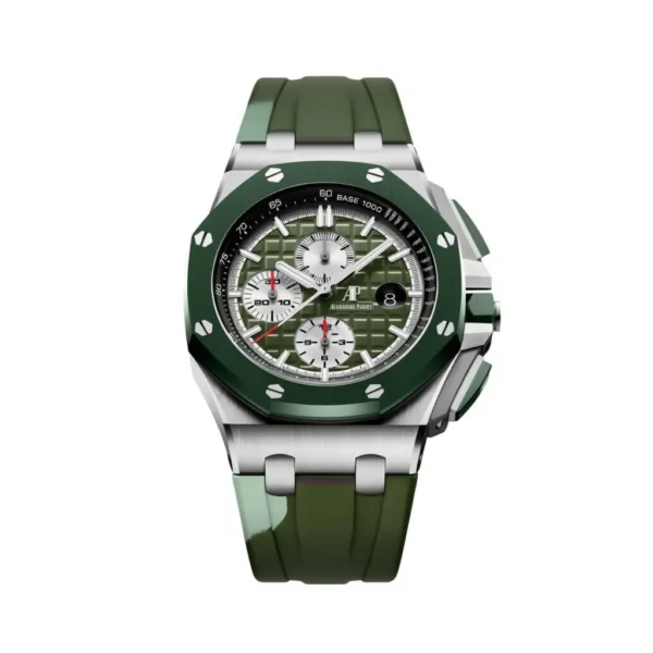 A&P OFFSHORE Khaki Green Camouflage Dial CHRONOGRAPH 44mm