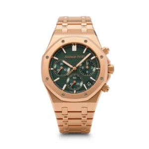 A&P ROYAL OAK Pink Gold Khaki Green Dial CHRONOGRAPH 41mm
