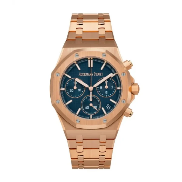 A&P ROYAL OAK Pink Gold “Bleu nuit nuage 50” Dial CHRONOGRAPH 41mm