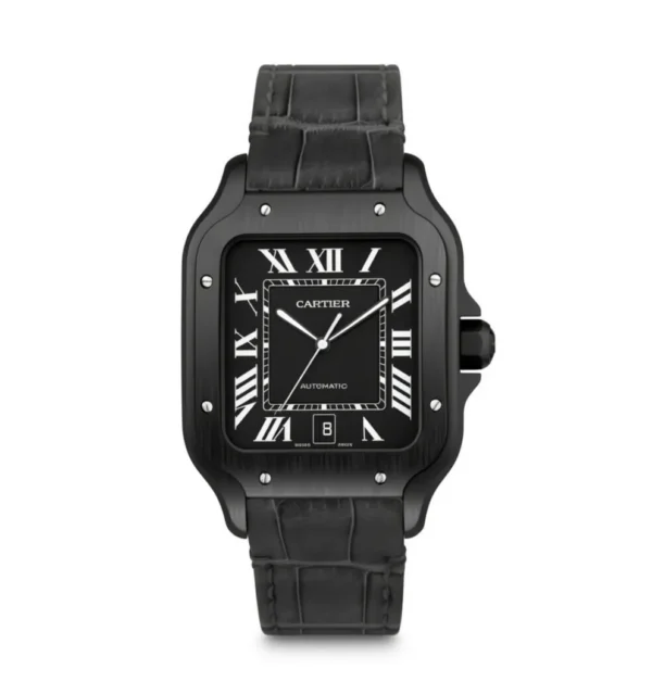 Cartier Santos de Cartier Large Model Black ADLC WSSA0039 - United Luxury