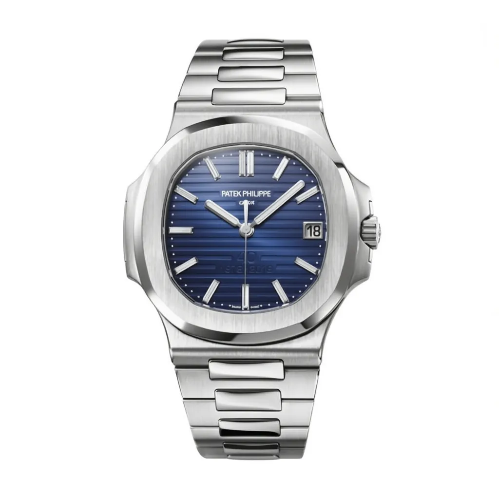Patek Philippe Nautilus Platinum Blue Replica
