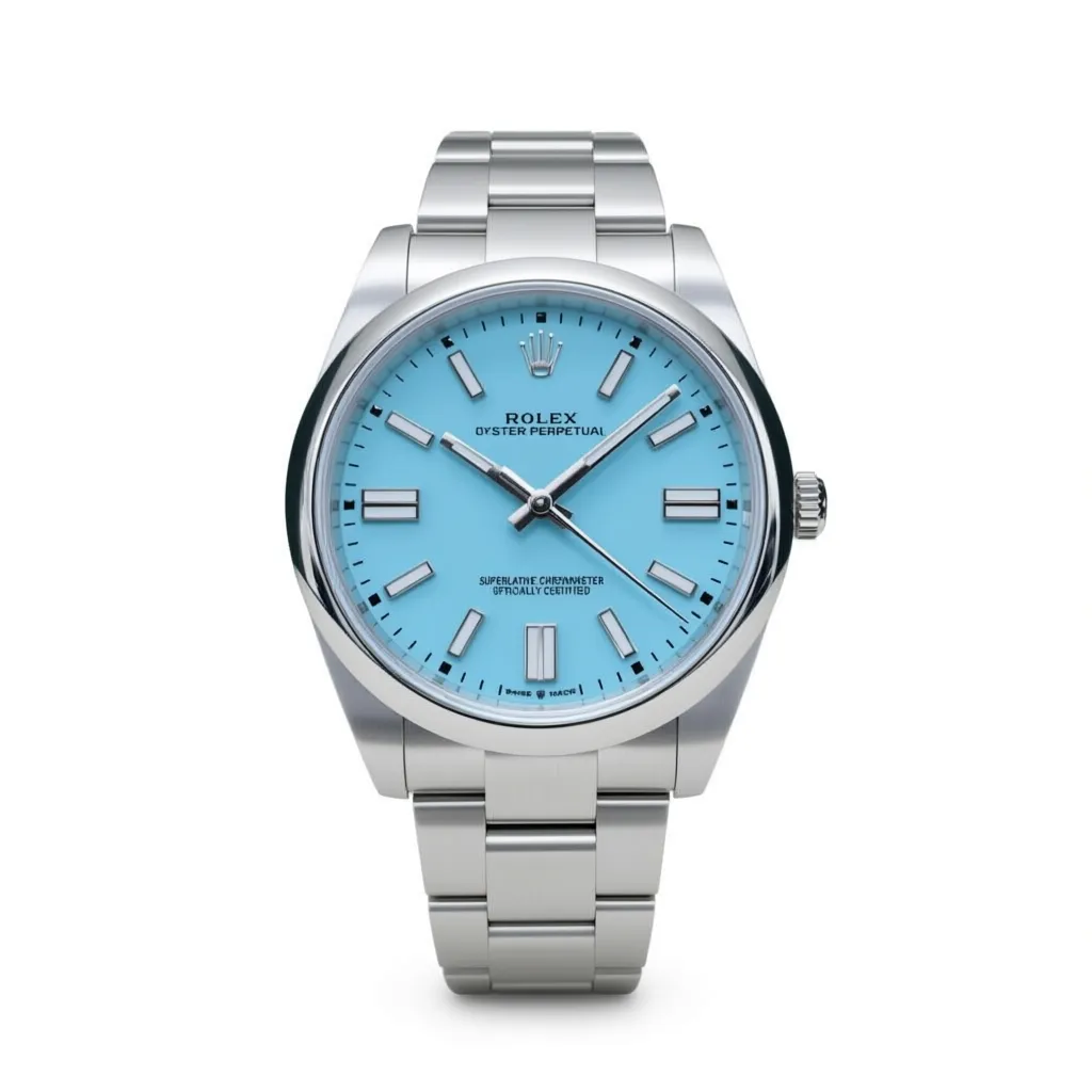 RLX 124300 Oyster Perpetual 41mm Oyster Perpetual Turquoise Index Dial