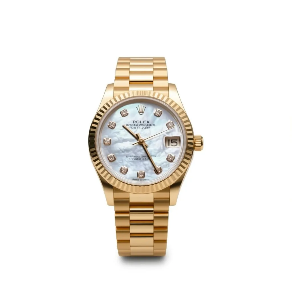 RLX Datejust m278278-0020 White 31mm Dial President Bracelet Watch