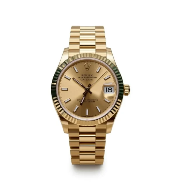 RLX Datejust m278278-0040 Champagne 31mm Dial President Bracelet Watch