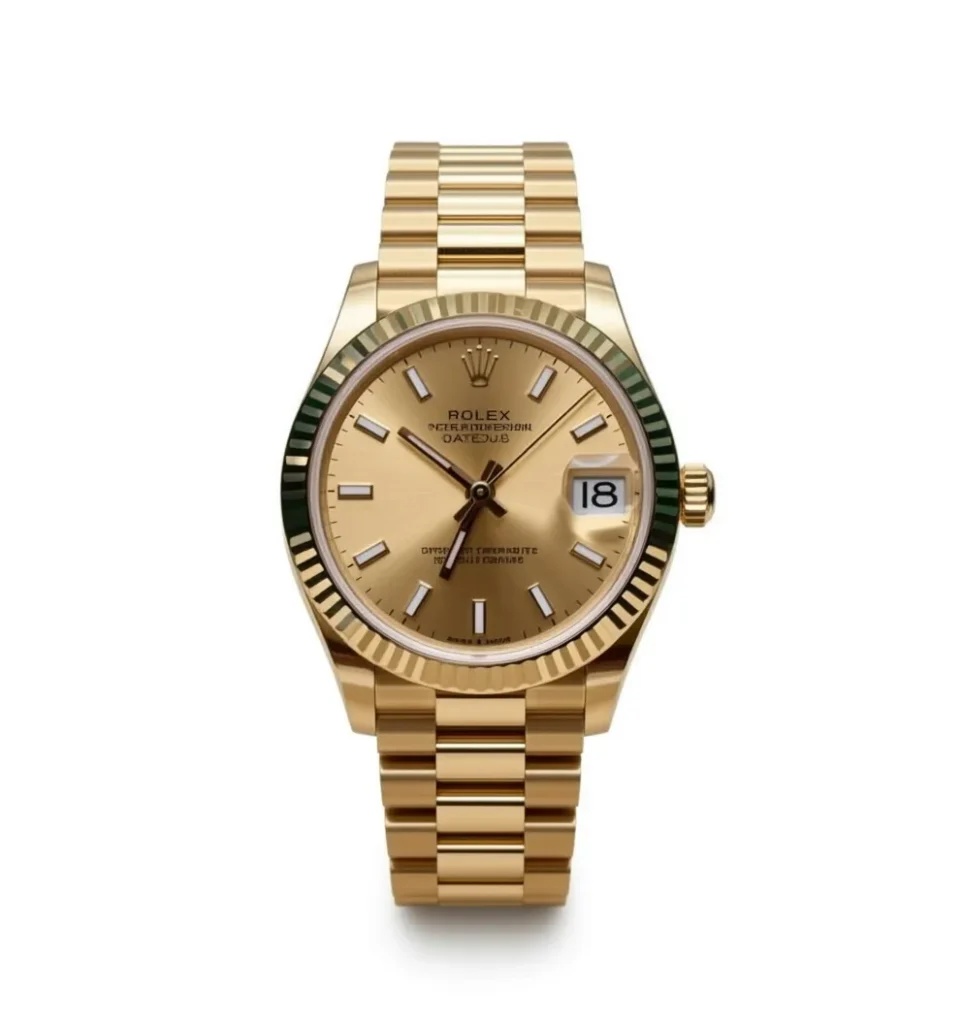 RLX Datejust m278278-0040 Champagne 31mm Dial President Bracelet Watch