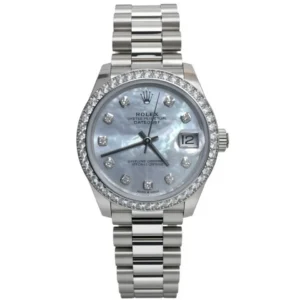 RLX Datejust m278289RBR-0005 31mm Datejust Diamond Bezel MOP Dial