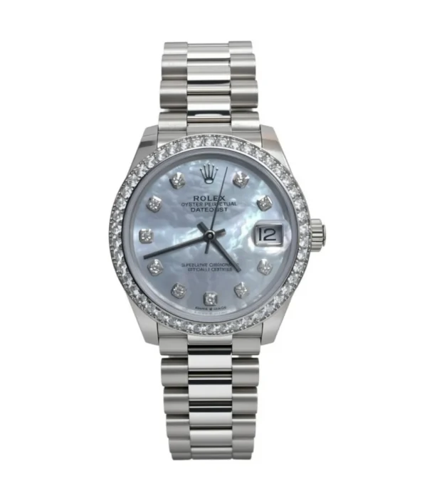 RLX Datejust m278289RBR-0005 31mm Datejust Diamond Bezel MOP Dial