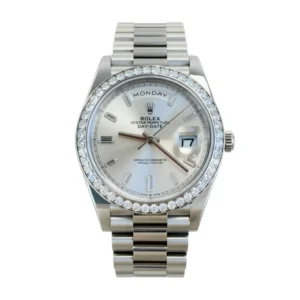 RLX Day-Date 40mm 228349RBR-0001 Silver Dial President Bracelet