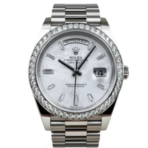 RLX Day-Date 40mm 228349RBR-0040 Meteorite Dial President Bracelet