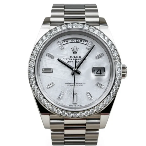 RLX Day-Date 40mm 228349RBR-0040 Meteorite Dial President Bracelet