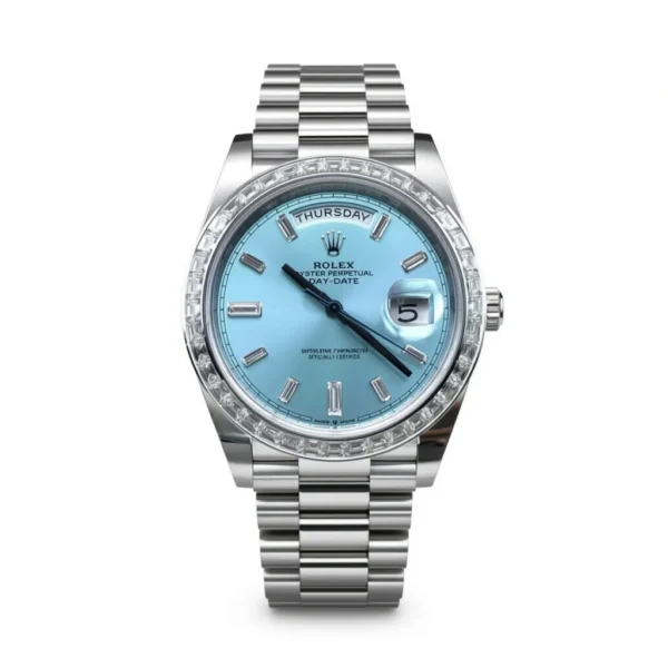 RLX Day-Date 40mm 228396TBR-0002 Ice Blue Diamonds Dial