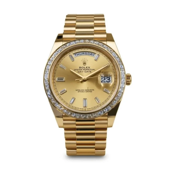 RLX Day-Date 40mm 228398TBR-0002 Champagne Dial President Watch