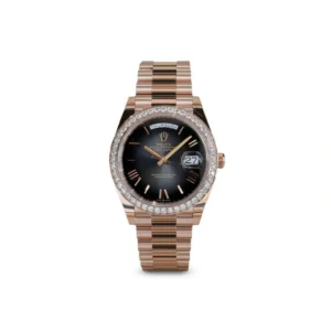 RLX Day-Date 40mm Slate Ombré Dial and Diamond Bezel 228345rbr-0025