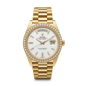 RLX Day-Date 40mm White Mother-of-Pearl Dial President Watch 228348RBR-0046