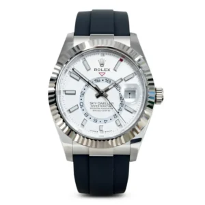 RLX Sky-Dweller 42mm White Gold White Dial Oysterflex - 336239