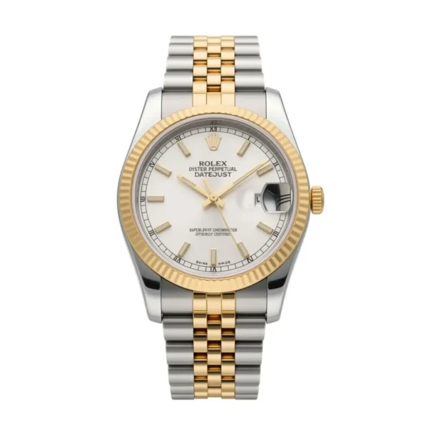 Rolex Datejust 31mm Two-Tone Yellow Gold Fluted