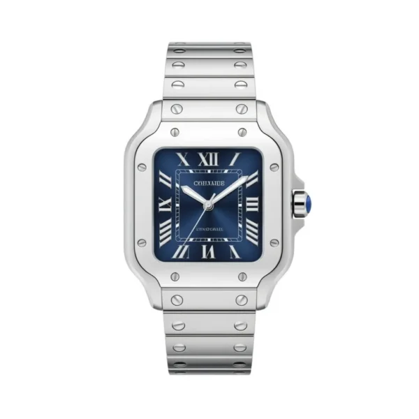 Santos de Cartier watch Graduated blue dial - United Luxury