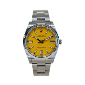 RLX Oyster Perpetual 41mm 124300-0004 Yellow Dial