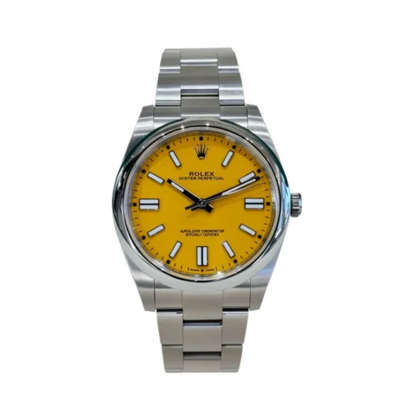 RLX Oyster Perpetual 41mm 124300-0004 Yellow Dial