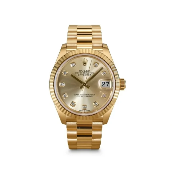 RLX Datejust m278278-0009 Champagne 31mm Dial President Bracelet Watch
