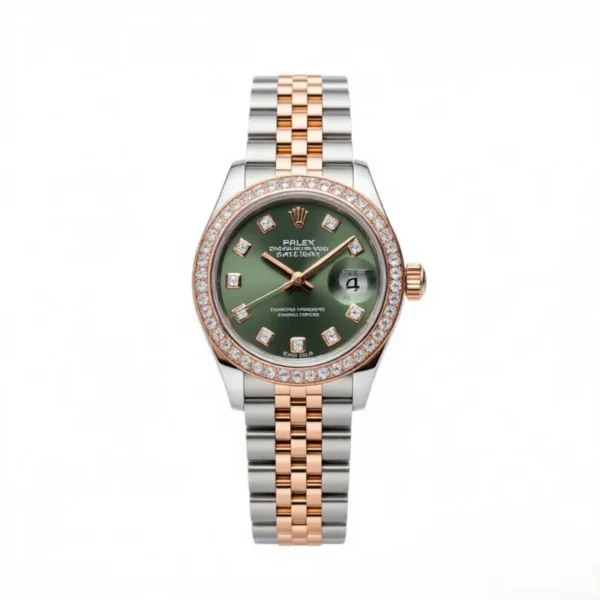 RLX Lady-Datejust 31mm 279381RBR Green Diamond Dial Oyster Bracelet