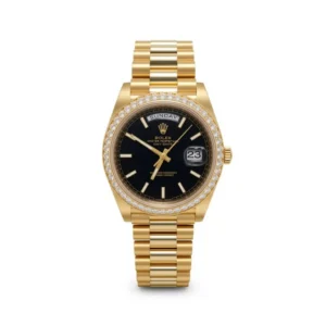RLX Day-Date 40mm Bright Black Dial President Watch 228348RBR-0043