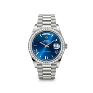 RLX Day-Date 40mm 228349RBR-0005 Bright Blue Dial President Bracelet