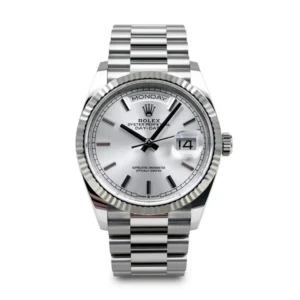 RLX Day-Date "President" 40mm Silver Diamonds Dial 228236-0002